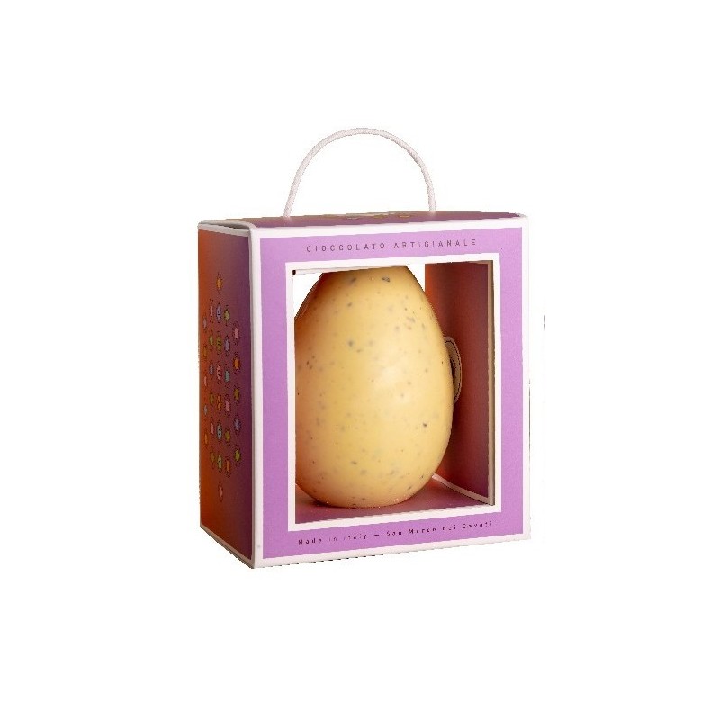 Huevo de Pascua "Notas de Sal" Chocolate Blanco y Pistacho • formato mediano 2
